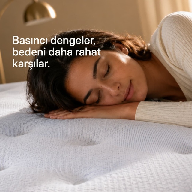 Uykucu Moonlight Visco Jel Pedli Hybrid Yatak