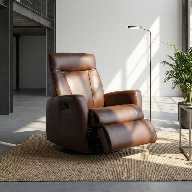 La-Z-Boy Grand Giotto XL Power Lux Swivel Glider Aurora/Havana TV Koltuk