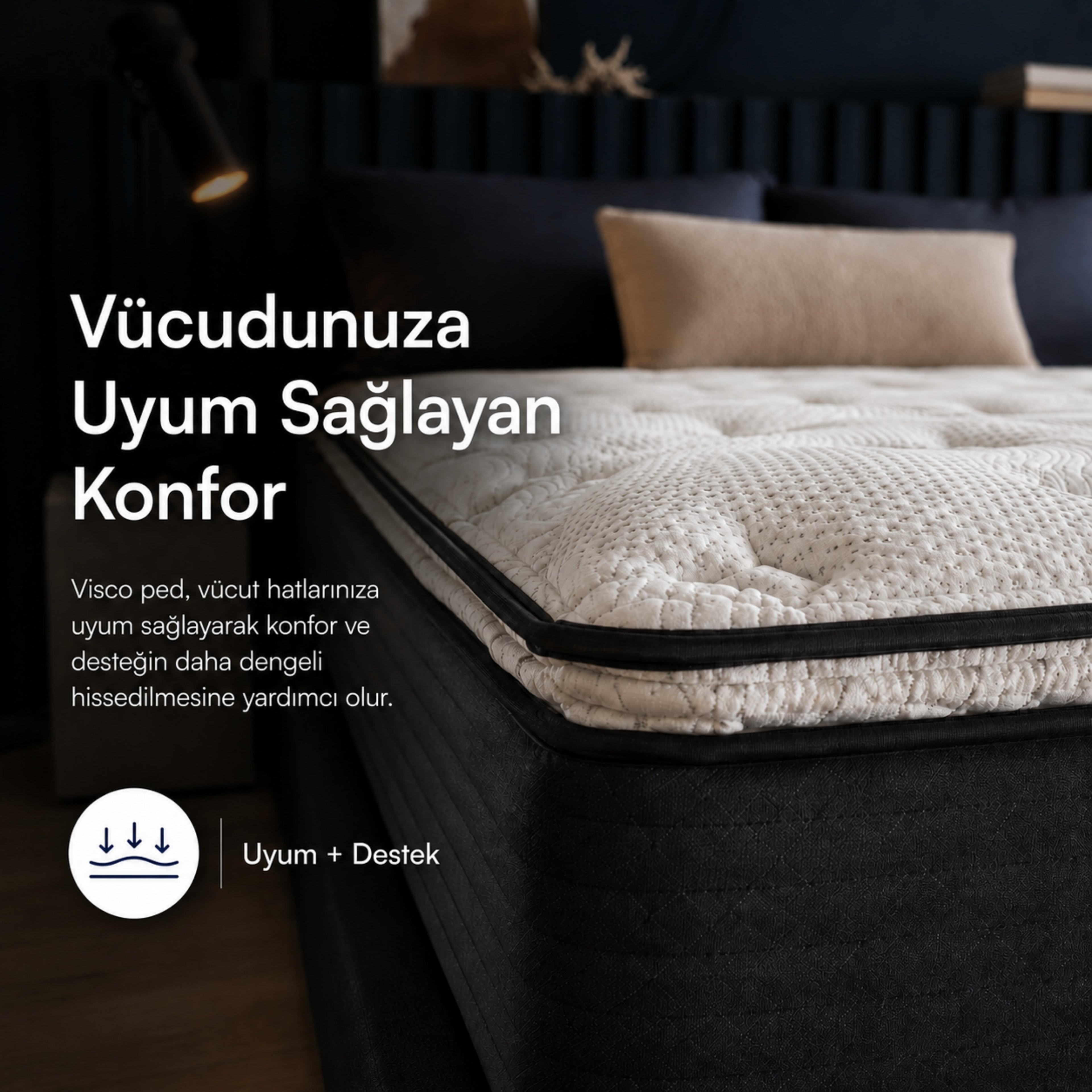 Uykucu Elite Pillow Top Visco Pedli Yatak
