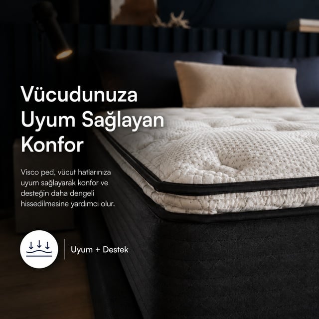 Uykucu Elite Pillow Top Visco Pedli Yatak