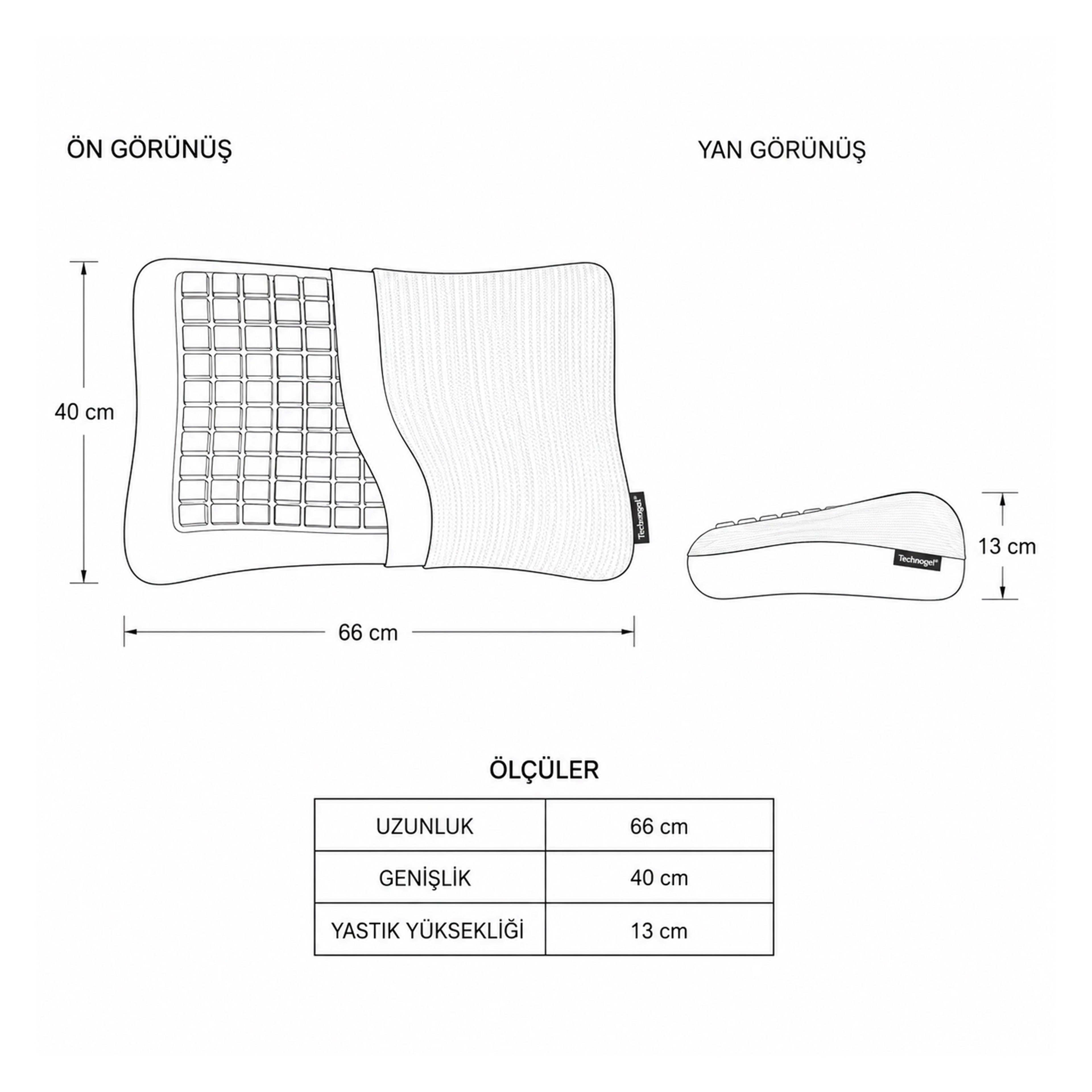 Technogel Anatomic Curve Yastık